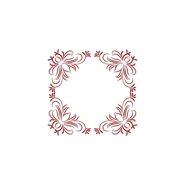 conjunto de adornos de borde vectorial vintage