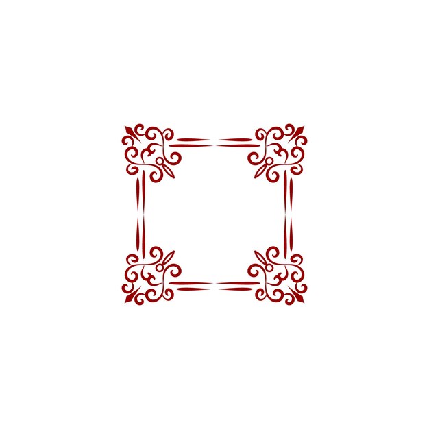 conjunto de adornos de borde vectorial