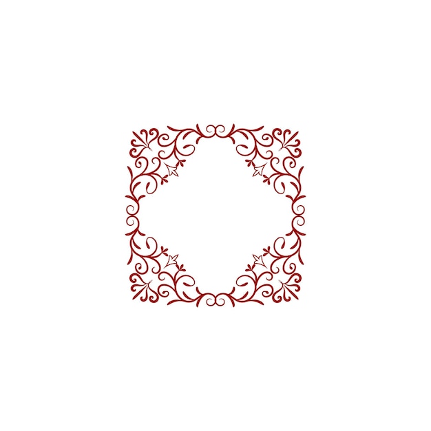 conjunto de adornos de borde vectorial