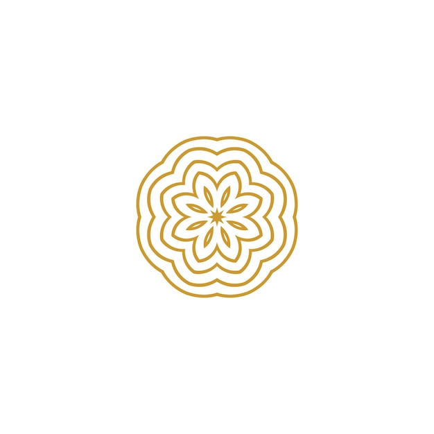 conjunto de adornos de mandala patrón de color oro