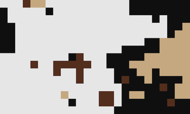 El conjunto aleatorio de arte pop primario de malla de muestra minimalista digital Ilustración juguete de marco infinito