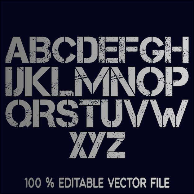 Conjunto de alfabeto vectorial triángulo dibujado a mano alfabeto letras ABS vector