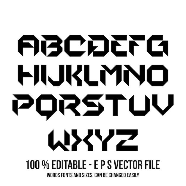 Conjunto de alfabeto vectorial triángulo dibujado a mano alfabeto letras ABS vector