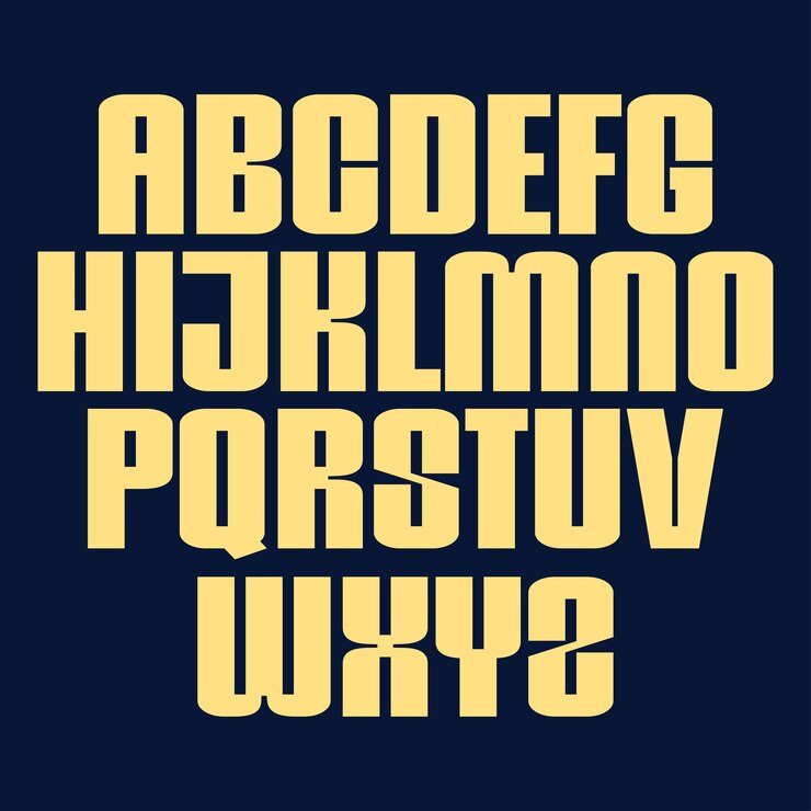 Vector conjunto de alfabeto vectorial triángulo dibujado a mano alfabeto letras abs vector