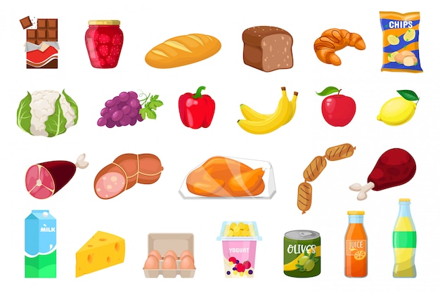 conjunto de alimentos