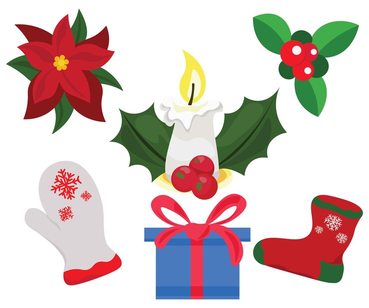Vector conjunto de año nuevo