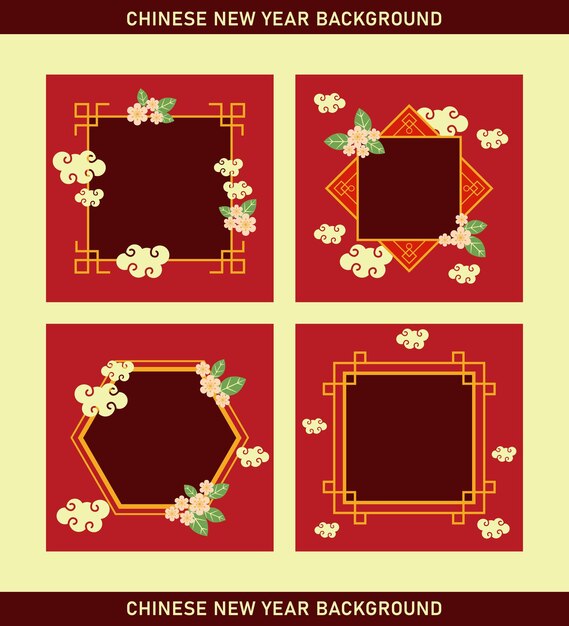 Conjunto de antecedentes chinos para la promoción en las redes sociales