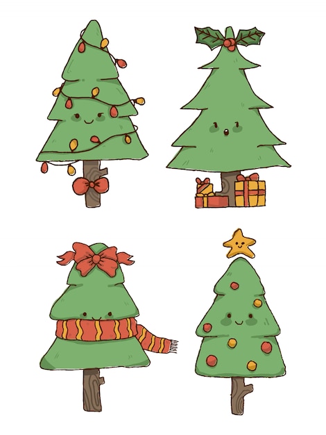 Conjunto de árbol de navidad