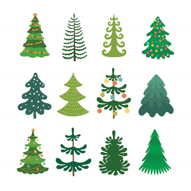 conjunto de árbol de navidad