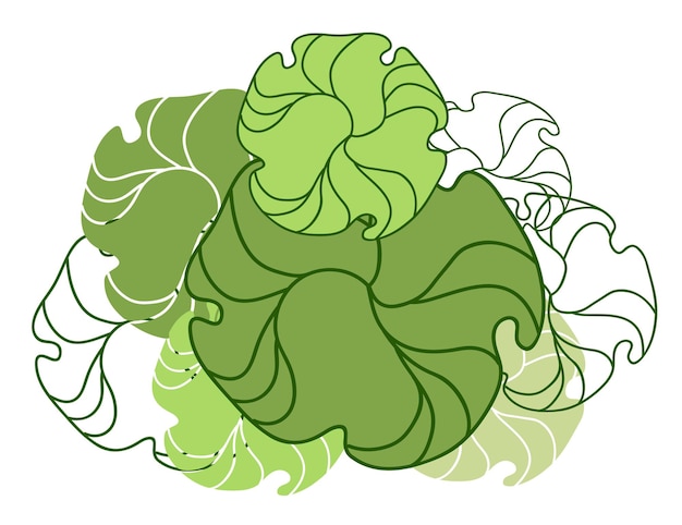 Conjunto de árboles vectoriales Diseño de séquito para el plan
