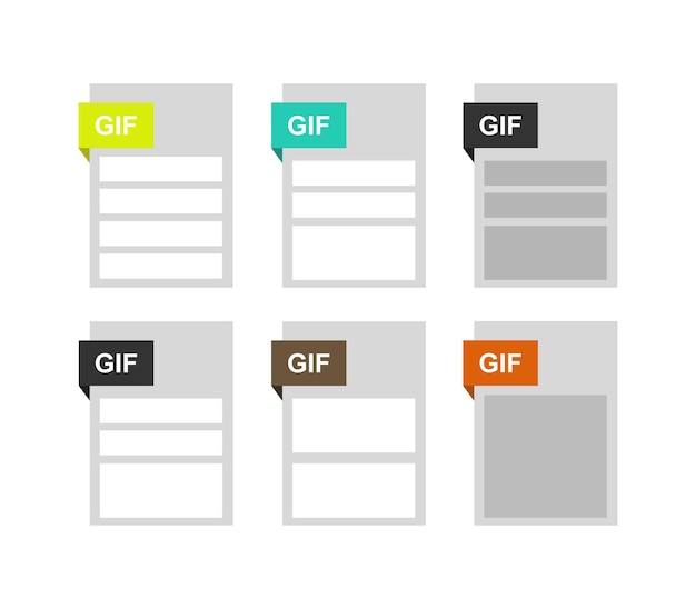 Conjunto de archivos gif