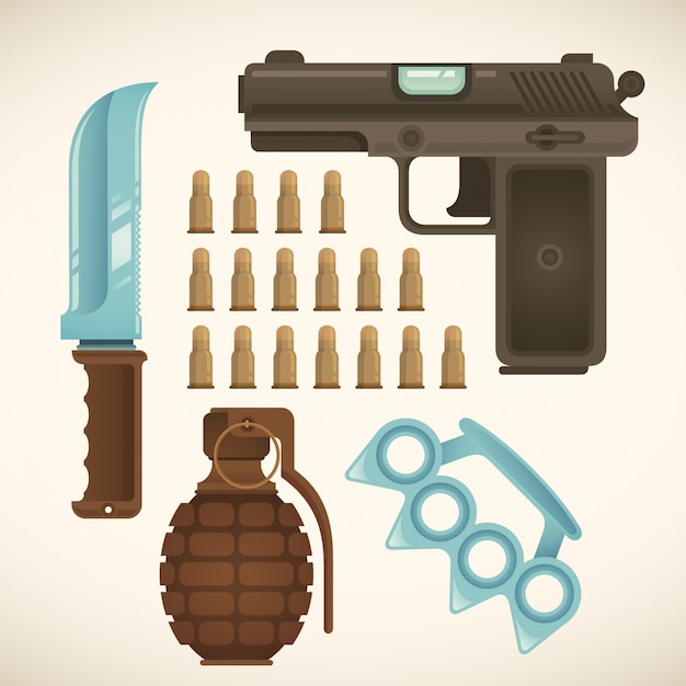 Vector conjunto de armas