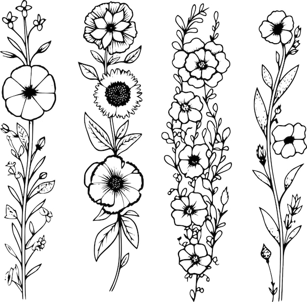 Conjunto de arreglos florales en acuarela de rosas y hojas marrones y melocotones Decoración botánica illust