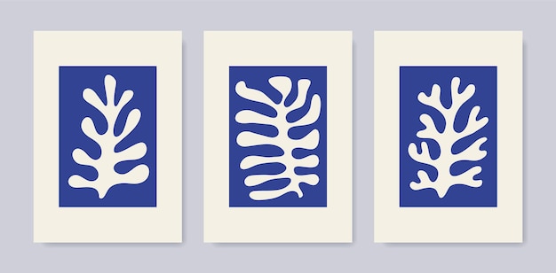 Conjunto de arte abstracto de Matisse Colección carteles arte contemporáneo Estética arte moderno decoración boho
