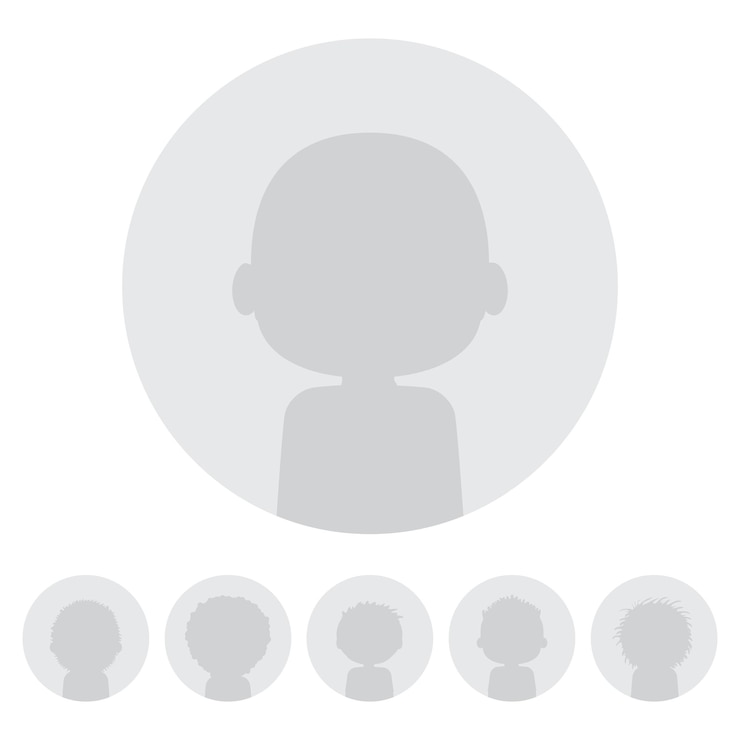 Vector conjunto de avatares de usuarios web. silueta de persona anónima. icono de perfil social. ilustración vectorial.