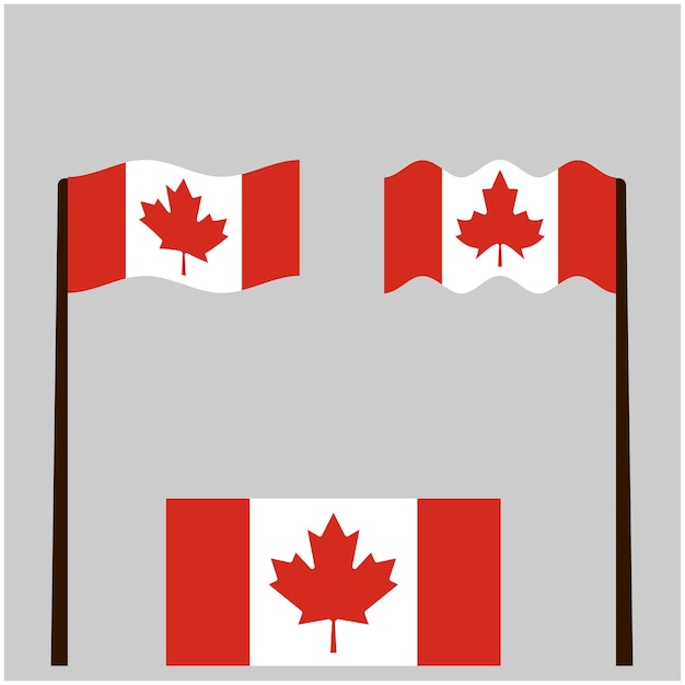 conjunto de banderas de Canadá