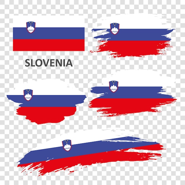 Conjunto de banderas de Eslovenia