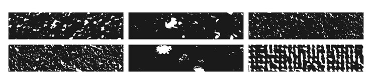Vector conjunto de banderas grunge negras