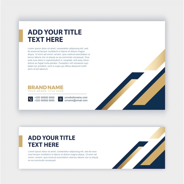 Conjunto de banner de negocios moderno