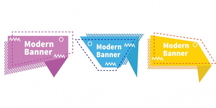 Conjunto de banners abstractos degradados con formas líquidas que fluyen