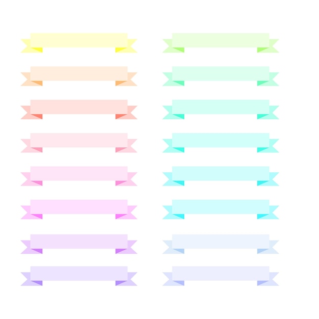 conjunto de banners acuarela