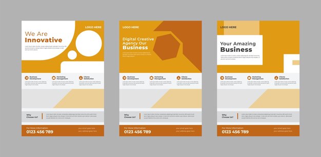Un conjunto de banners para marketing digital.