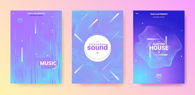 Conjunto de banners de música