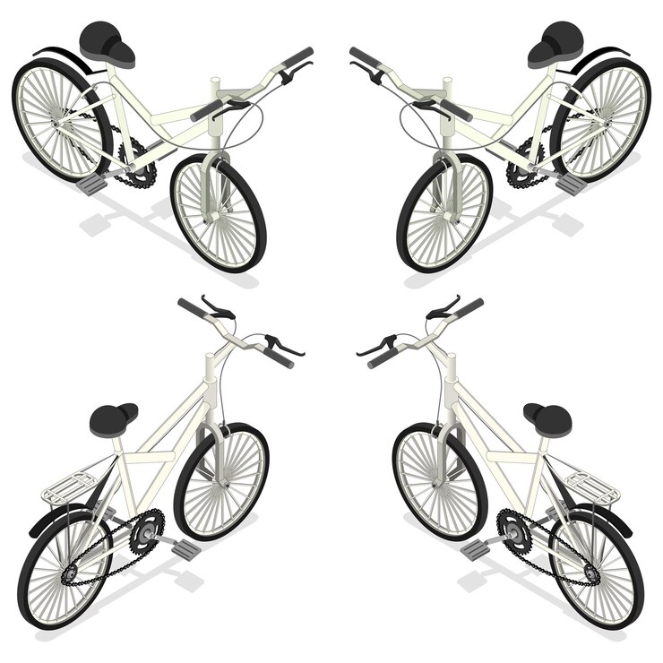 Vector conjunto de bicicletas isométricas