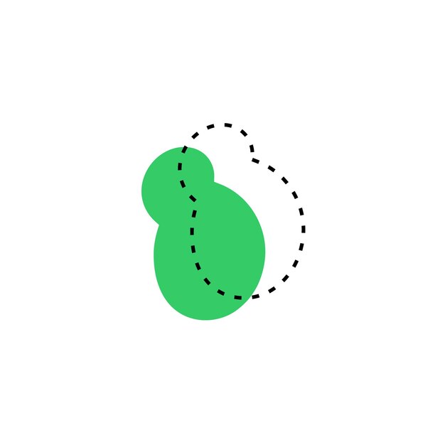 conjunto de blob elementos vectoriales dibujados a mano redondo
