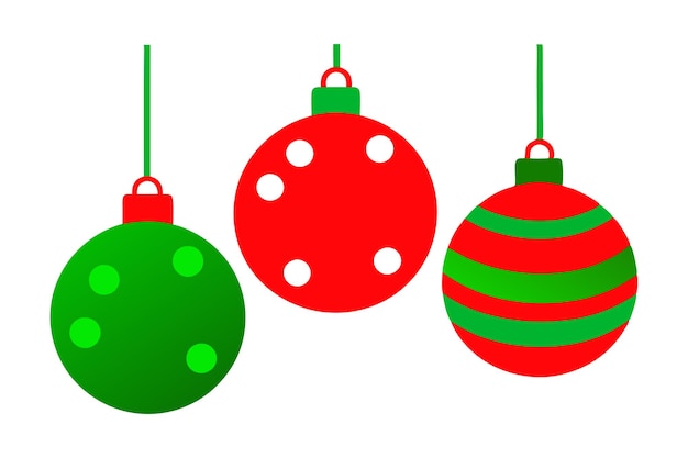 un conjunto de bolas de Navidad con el número 1 en ellas