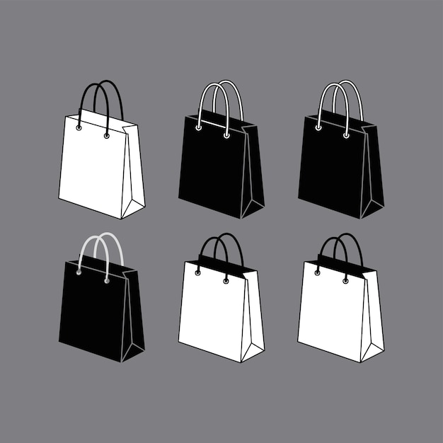 Conjunto de bolsas de compras