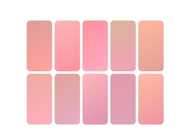 un conjunto de botones rosados con un tono rosado