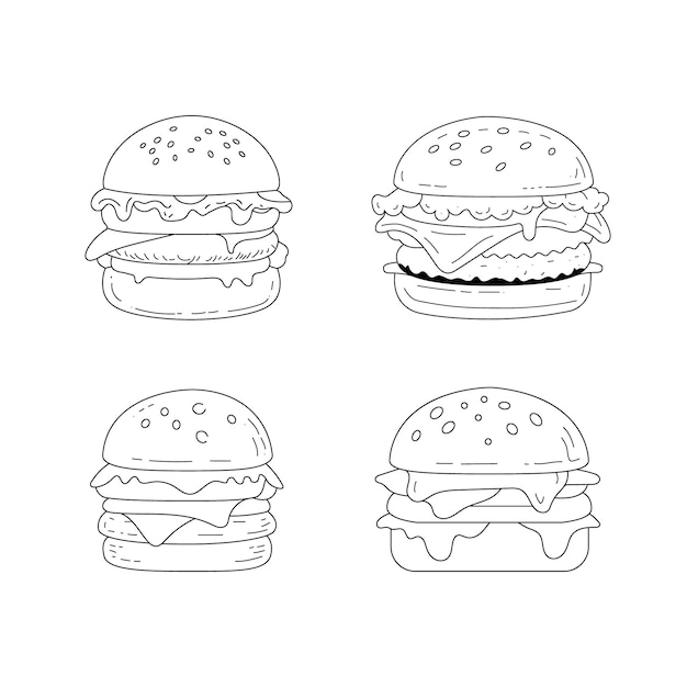 El conjunto de Burger Doodle