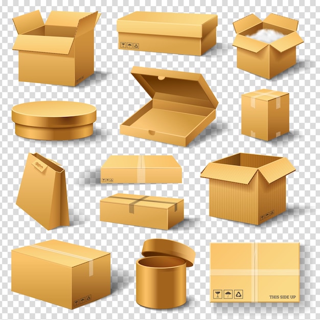 Un conjunto de cajas con las palabras "oro" en la parte inferior.