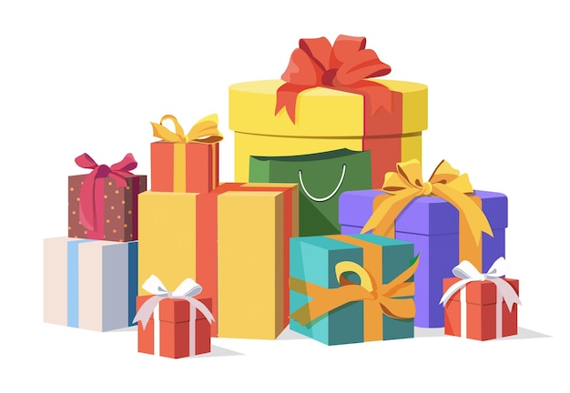 Conjunto de cajas de regalos
