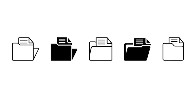 Conjunto de carpeta con documentos Carpetas y archivos o datos Almacenamiento de información