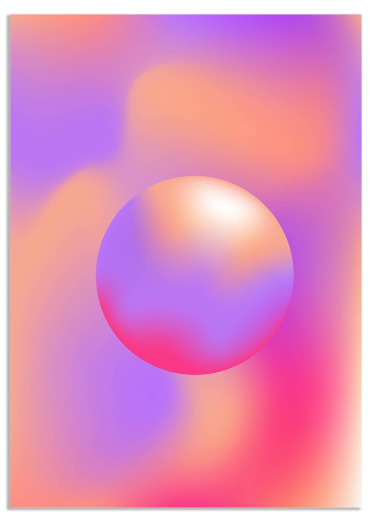 Vector conjunto de carteles con diseño de fondo holo de gradiente lindo