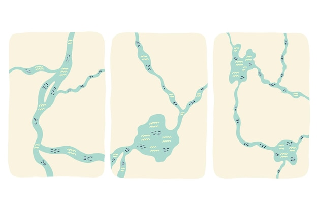 Conjunto Cartografía paisajística del río