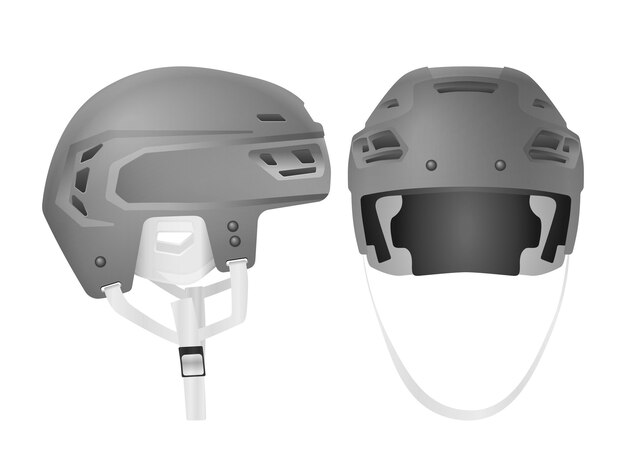 Conjunto de cascos de hockey