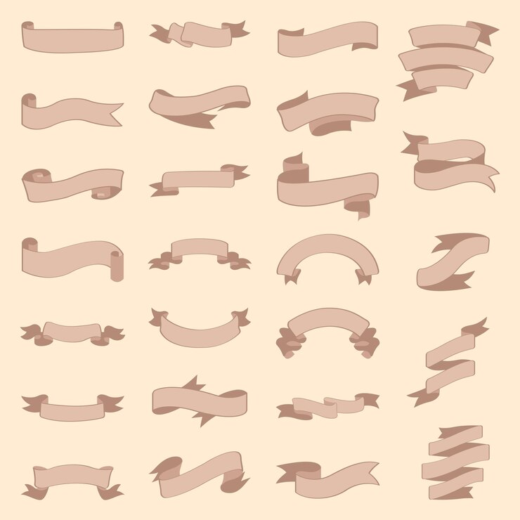 Conjunto de cinta roja en la ilustración de vector aislado