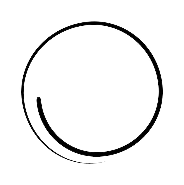 Conjunto de círculos de garabateo dibujados a mano Elementos de diseño de logotipo circular de Doodle Burbuja de graffiti de lápiz o pluma