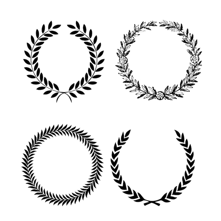 Vector un conjunto de círculos con las palabras " o " en la parte inferior