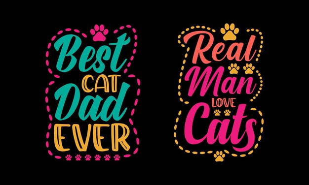 conjunto de cita de letras de gato