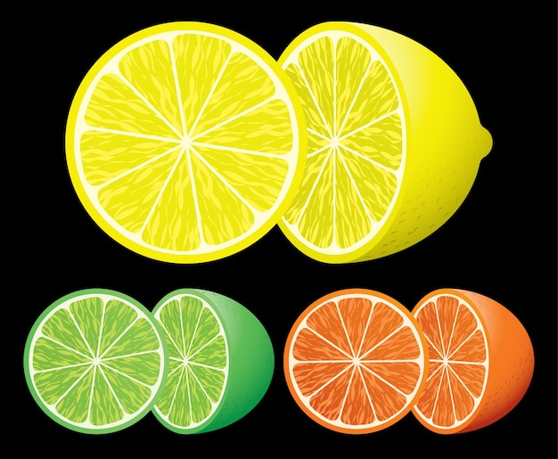 Conjunto de cítricos