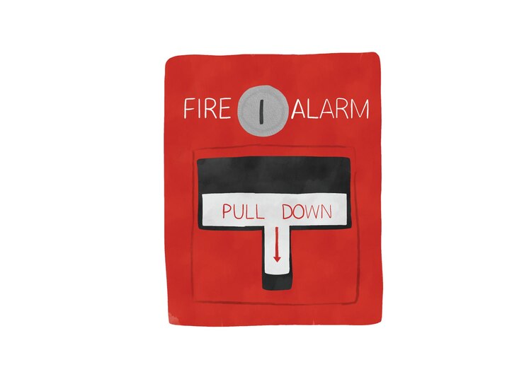 Vector conjunto de cliparts para bomberos de acuarela