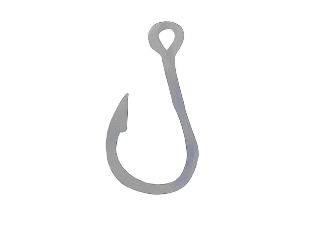 conjunto de cliparts de pesca de acuarela