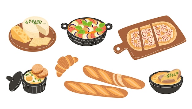 Conjunto de cocina tradicional francesa