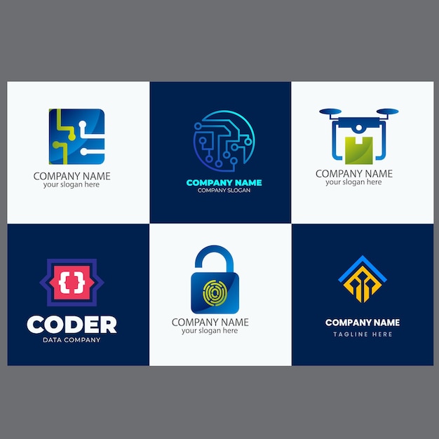 Conjunto de código Boost Diseño de logotipo vector concepto Rocket Código modelo de logotipo icono vector