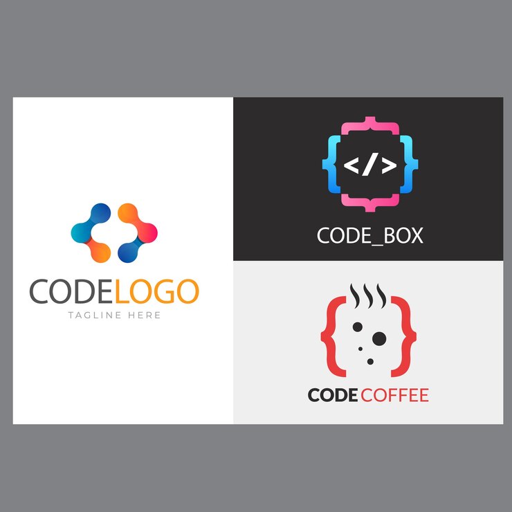 Vector conjunto de código boost logo diseña el concepto vectorial rocket code icona de plantilla de logotipo