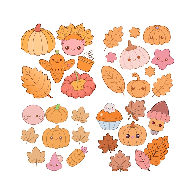 Conjunto de colección de elementos de halloween
